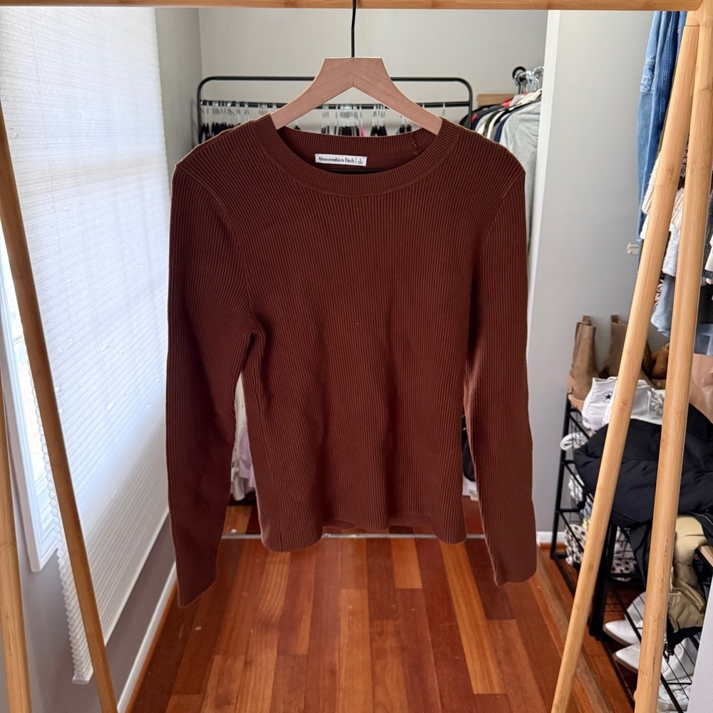 Abercrombie and Fitch Long Sleeve Ottoman Thick Knit - Picture 2 of 6